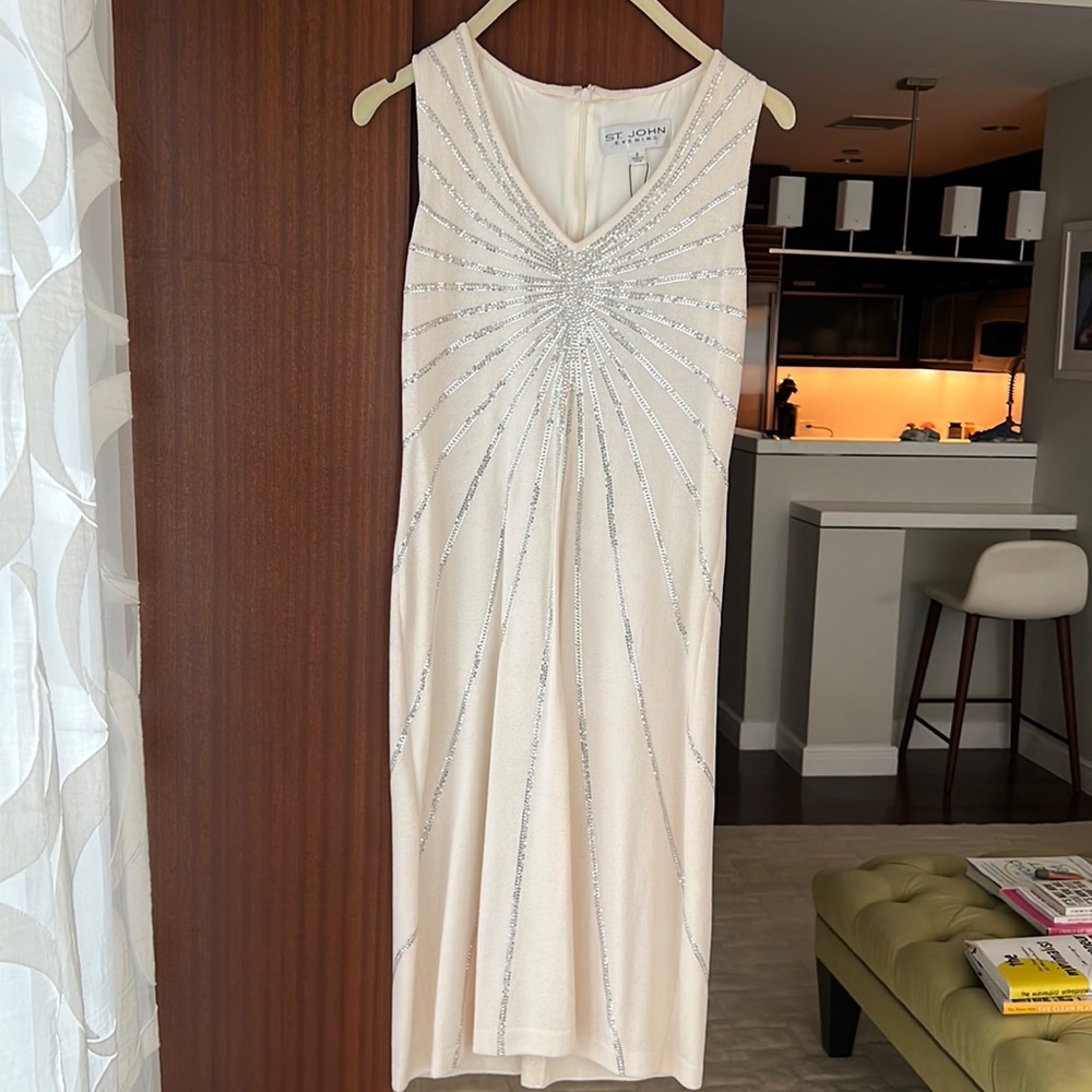 St. John Evening sequined dress, size 2